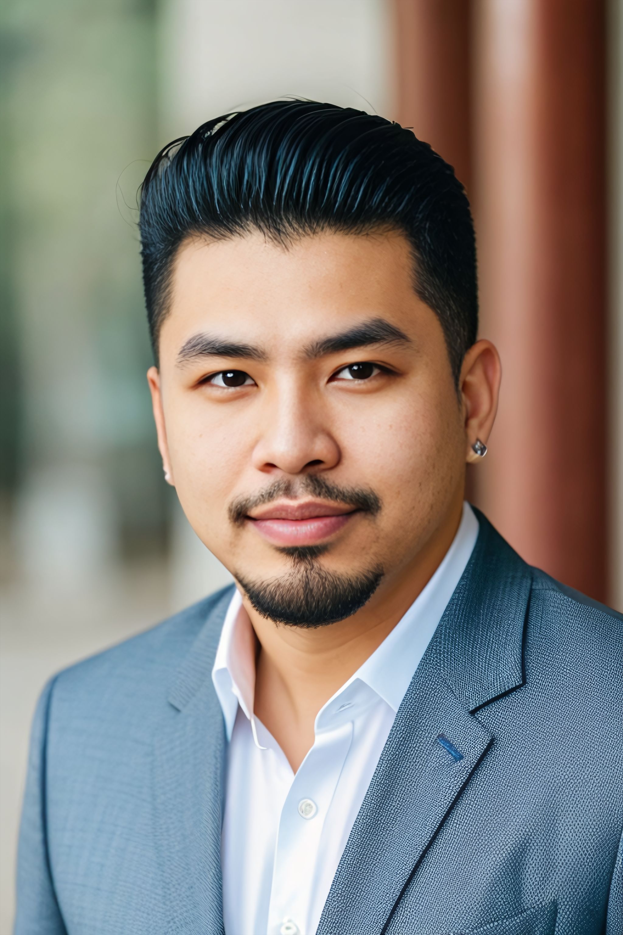 Portrait generated with Stable Diffusion.